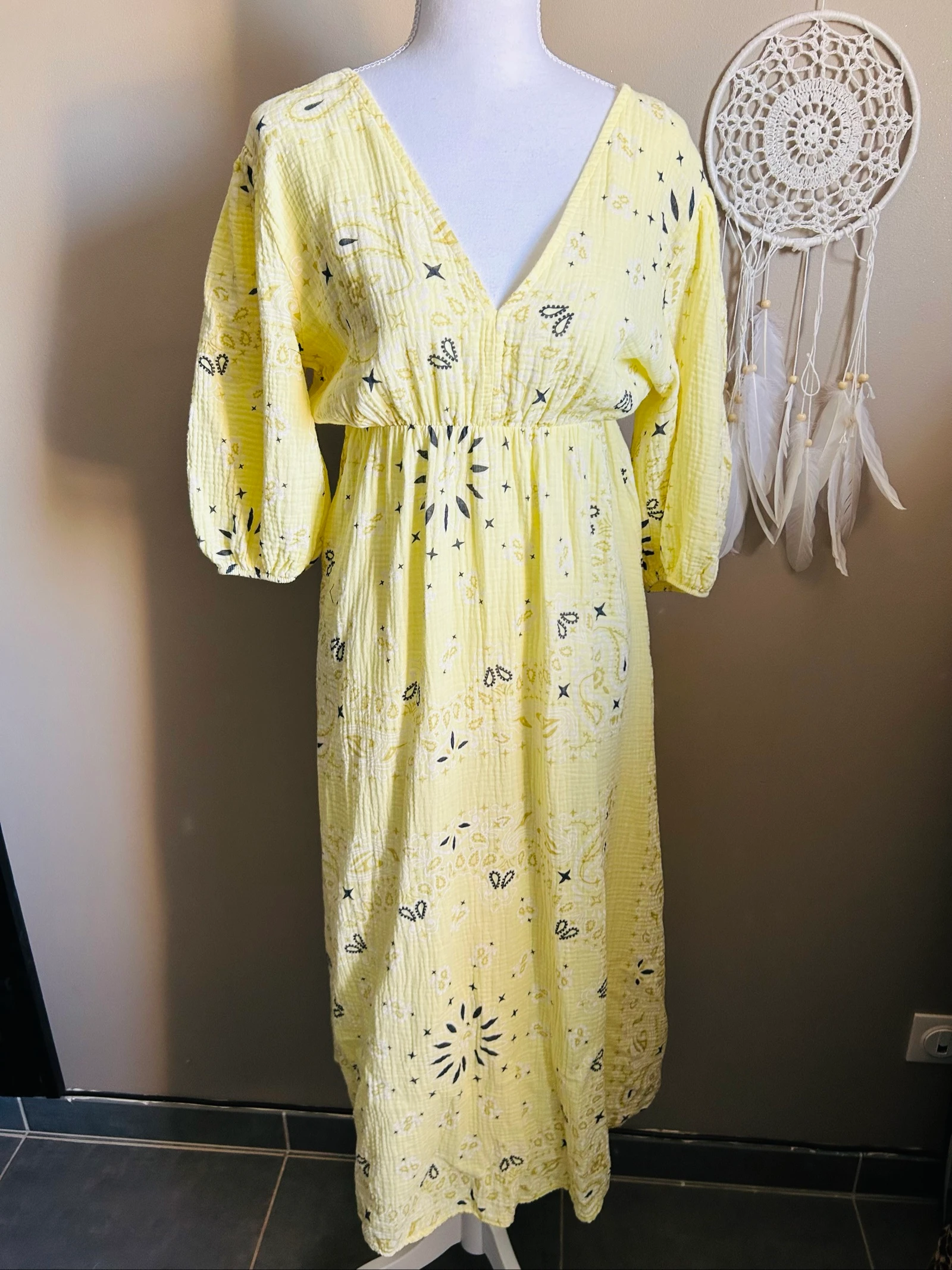 Bohemian cotton gauze dress – photo 4